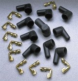 Taylor Distributor and Coil Boot Terminal Kits 46057 Boots Terminals, Black, Socket, 90 Degree Boots, 8mm, Set of 10 thumbnail 3