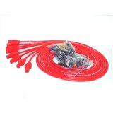 Taylor 8mm Pro Wire Universal Spark Plug Sets 70254 Wires, Wire, Solid Core, 8mm, Red, Straight Boots, Universal, L8/V8, Set thumbnail 3