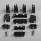Taylor V8 Vertical Wire Loom Kits 42502 Ignition Loom/Separator, Vertical, Nylon, Black, 7-8mm, Kit thumbnail 1
