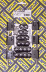 Taylor V8 Vertical Wire Loom Kits 42502 Ignition Loom/Separator, Vertical, Nylon, Black, 7-8mm, Kit thumbnail 2