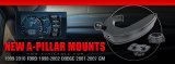 Edge CTS3 Display Mounts 18604 Pillar Mount, CTS3, Black, Ford, Kit thumbnail 1