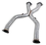 Flowtech X-Terminator Off-Road X-Pipes 12114YFLT Crossover Pipe, X-Pipe, Steel, Natural, Fits Long Tube Header, 2.5 in. Diameter, Ford, 4.6L, Kit thumbnail 1