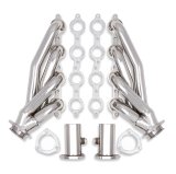 Flowtech Headers 11576FLT Headers, Shorty, Stainless Steel, Polished, 1 5/8 in. Primary, Chevy, Small Block, LS, Pair thumbnail 1