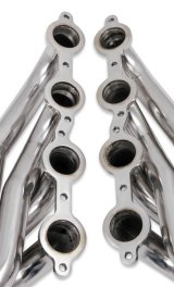 Flowtech Headers 11576FLT Headers, Shorty, Stainless Steel, Polished, 1 5/8 in. Primary, Chevy, Small Block, LS, Pair thumbnail 2