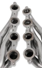 Flowtech Headers 11576FLT Headers, Shorty, Stainless Steel, Polished, 1 5/8 in. Primary, Chevy, Small Block, LS, Pair thumbnail 3