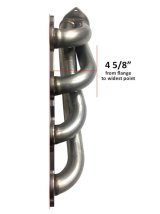 Flowtech Headers 11576FLT Headers, Shorty, Stainless Steel, Polished, 1 5/8 in. Primary, Chevy, Small Block, LS, Pair thumbnail 4