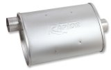 Flowtech Raptor Turbo Steel 2.25 Inch Muffler 50051FLT Muffler, Turbo, 2 1/4 in. Inlet/2 1/4 in. Outlet, Aluminized Steel, Each thumbnail 2