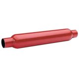 Flowtech Red Hots Steel 2.5 Inch Muffler 50252FLT Muffler, Hots, 2 1/2 in. Inlet/2 1/2 in. Outlet, Steel, Each thumbnail 3