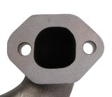 Flowtech Rams Horn Exhaust Manifolds 11704-RFLT Manifolds, Horn, Cast Iron, Natural, Chevy, Small Block, STREET ROD. Pair thumbnail 1