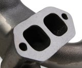Flowtech Rams Horn Exhaust Manifolds 11704-RFLT Manifolds, Horn, Cast Iron, Natural, Chevy, Small Block, STREET ROD. Pair thumbnail 2