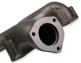 Flowtech Rams Horn Exhaust Manifolds 11704-RFLT Manifolds, Horn, Cast Iron, Natural, Chevy, Small Block, STREET ROD. Pair thumbnail 3