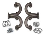 Flowtech Rams Horn Exhaust Manifolds 11704-RFLT Manifolds, Horn, Cast Iron, Natural, Chevy, Small Block, STREET ROD. Pair thumbnail 4