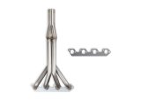 Flowtech Headers 12160FLT Headers, Upright, 1 1/2 in. Primary, 2.5 in. Collector, Stainless Steel, Natural, Ford, Mercury, 2.0L, 2.3L, Each thumbnail 3