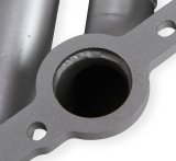 Flowtech LS Turbo Headers 31537FLT Headers, Turbo, Forward and Up, Stainless Steel, Silver Ceramic Coated, 3.00 in. Collector Diameter, Round Port, Chevrolet, Small Block LS, Pair thumbnail 2