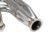 Flowtech Headers 11570FLT Headers, Turbo, Up and Forward, 304 Stainless Steel, Polished, 1.750 in. Primary, 2.50 in. V-Band Collector, Chevrolet, Small Block Gen I, Pair thumbnail 4