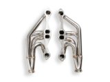 Flowtech Headers 11570FLT Headers, Turbo, Up and Forward, 304 Stainless Steel, Polished, 1.750 in. Primary, 2.50 in. V-Band Collector, Chevrolet, Small Block Gen I, Pair thumbnail 5