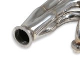 Flowtech Headers 11570FLT Headers, Turbo, Up and Forward, 304 Stainless Steel, Polished, 1.750 in. Primary, 2.50 in. V-Band Collector, Chevrolet, Small Block Gen I, Pair thumbnail 7