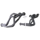 Flowtech Headers 11150FLT Headers, Long Tube, Steel, Painted, Oldsmobile, Pontiac, 350, 403, Pair thumbnail 1