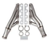 Flowtech SBF Turbo Headers 12164FLT Headers, Shorty, Stainless Steel, 1-3/4 in. Primary, Natural, Ford Small Block, Pair thumbnail 1