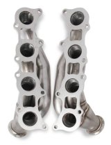 Flowtech Coyote Turbo Headers 12152FLT Headers, Forward Facing Turbo, V-Band Flanges, 304 Stainless Steel, Natural, Ford, Modular V8, Coyote, Pair thumbnail 2