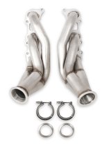 Flowtech Coyote Turbo Headers 12152FLT Headers, Forward Facing Turbo, V-Band Flanges, 304 Stainless Steel, Natural, Ford, Modular V8, Coyote, Pair thumbnail 7