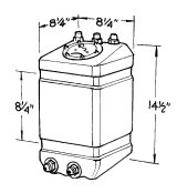 Jaz Products Pro Modified 3 Gallons Fuel Cell 220-003-01 Cell, Modified, Plastic, Black, Gallons, Foam, Each thumbnail 3