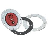 Jaz Products Fuel Cell Cap Assemblies 350-202-06 Cap, Assembly, Flush Mount, Plastic, Red, Steel, Natural, 12 Bolt Holes, Kit thumbnail 2