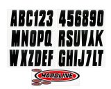 Hardline Products Factory Matched Series 350EC Decals BLK350EC Decals, 350EC, Number/Letter Combos, Vinyl, Black, 2 in Width, 3 in Length, Kit thumbnail 2