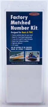 Hardline Products Factory Matched Series 200 Decals WHI200EC Decals, 200, Number/Letter Combos, Vinyl, White, 2 in Width, 3 in Length, Kit thumbnail 2