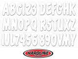 Hardline Products Factory Matched Series 200 Decals WHI200EC Decals, 200, Number/Letter Combos, Vinyl, White, 2 in Width, 3 in Length, Kit thumbnail 3