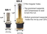 Hardline Products Quikstem Push-In Tire Valve Stems QS-1 1.5 in. Long .453 od. - Pair thumbnail 3