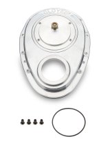 Cloyes Quick Button Two-Piece Timing Covers 9-226 Cover, 2-Piece, Aluminum, Natural, Chevy, Rocket Small Block, Each thumbnail 2