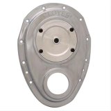 Cloyes Quick Button Two-Piece Timing Covers 9-221 Cover, 2-Piece, Adjustable Cam Button, Aluminum, Natural, Chevy, Non-Factory Roller Small Block, Each thumbnail 2