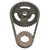 Cloyes Original Race True Roller Timing Sets 9-3135-10 Chain and Gear Set, Roller, Double Roller, Iron/Steel Sprockets, Ford, Small Block, For use with 1-Piece Fuel Pump Eccentric, Set thumbnail 1
