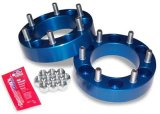 Spidertrax Off-Road 1.5 inch Wheel Spacers WHS005 Spacers, Billet Aluminum, Blue Anodized, 1.50 in. Thick, 6 x 5.50 in. Bolt Pattern, Toyota, Pair thumbnail 1