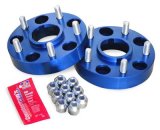 Spidertrax Off-Road 1.25 inch Wheel Spacers WHS006 Spacers, Billet Aluminum, Blue Anodized, in. Thick, 5 x 5 in. Bolt Pattern, Jeep, Pair thumbnail 1