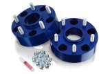 Spidertrax Off-Road 1.75 inch Wheel Spacers WHS021 Spacers, Billet Aluminum, Blue Anodized, in. Thick, 5 x 5 in. Bolt Pattern, Jeep, Pair thumbnail 1