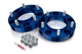 Spidertrax Off-Road 1.25 inch Wheel Spacers WHS023 Spacers, Billet Aluminum, Blue Anodized, in. Thick, 5 x 150mm Bolt Pattern, Toyota, Pair thumbnail 1