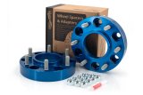 Spidertrax Off-Road 1.25 inch Wheel Spacers WHS032 Spacers, Billet Aluminum, Blue Anodized, in. Thick, 6 x 5.50 in. Bolt Pattern, Ford, Pair thumbnail 1