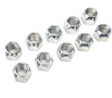 Spidertrax Off-Road Lug Nuts WHS015 Nuts, Conical Seat, 1/2 in. x 20 RH, Open End, Chrome Plated Steel, Set of 10 thumbnail 1