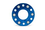 Spidertrax Off-Road 1 inch Wheel Spacers WHS034 Spacers, Billet Aluminum, Blue Anodized, 1.00 in. Thick, 6 x 5.50 in. Bolt Pattern, Toyota, Pair thumbnail 4