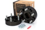 Spidertrax Off-Road 1.75 inch Wheel Spacers WHS024K Spacers, Billet Aluminum, Black Anodized, in. Thick, 5 x 5 in. Bolt Pattern, Jeep, Pair thumbnail 1