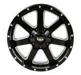 REV Wheels 885 Series Offroad Gloss Black Machined 20x9 Wheel, Series, Offroad, 20 in. x 9 in., Aluminum, Machined, 5 x 5 in. Bolt Circle, 4.53 in. Backspace, Each thumbnail 3