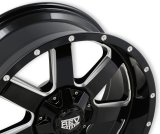 REV Wheels 885 Series Offroad Gloss Black Machined 20x9 Wheel, Series, Offroad, 20 in. x 9 in., Aluminum, Machined, 5 x 5 in. Bolt Circle, 4.53 in. Backspace, Each thumbnail 7