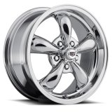 REV Wheels 100 Classic Series Chrome 15x7 Wheel, Classic, 15 in. x 7 in., Aluminum, Chrome, 5 x 4.50 in. Bolt Circle, 4 in. Backspace, Each thumbnail 1