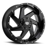 REV Wheels 895 Series Offroad Gloss Black 20x9 Wheel, Series, Offroad, 20 in. x 9 in., Cast Aluminum, Black, Gloss, 6 x 5.5 in. Bolt Circle, 4.53 in. Backspace, Each thumbnail 1
