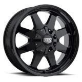 REV Wheels 823 Series Offroad Gloss Black 20x9 Wheel, Series, Offroad, 20 in. x 9 in., Aluminum, Black, 6 x 5.5 in./135mm Bolt Circle, 4.53 in. Backspace, Each thumbnail 1