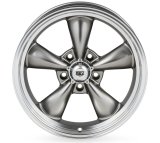 REV Wheels 100 Classic Series Anthracite 18x8 Wheel, Classic, 18 in. x 8 in., Aluminum, Anthracite, 5 x 5 in. Bolt Circle, 4.5 in. Backspace, Each thumbnail 1