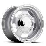 REV Wheels 107 Classic Rally Series Silver 17x9 Wheel, Classic, 17 in. x 9 in., Aluminum, Silver, 5 x 4.75/ 5 x 5 in. Bolt Circle, 5 in. Backspace, Each thumbnail 1