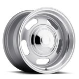 REV Wheels 107 Classic Rally Series Silver 18x9 Wheel, Classic, 18 in. x 9 in., Aluminum, Silver, 5 x 4.75 in. Bolt Circle, 5 in. Backspace, Each thumbnail 1